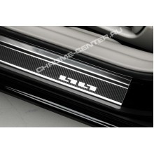 Накладки на пороги (carbon) Audi A3 (8P) 3D/5D (2003-2013)